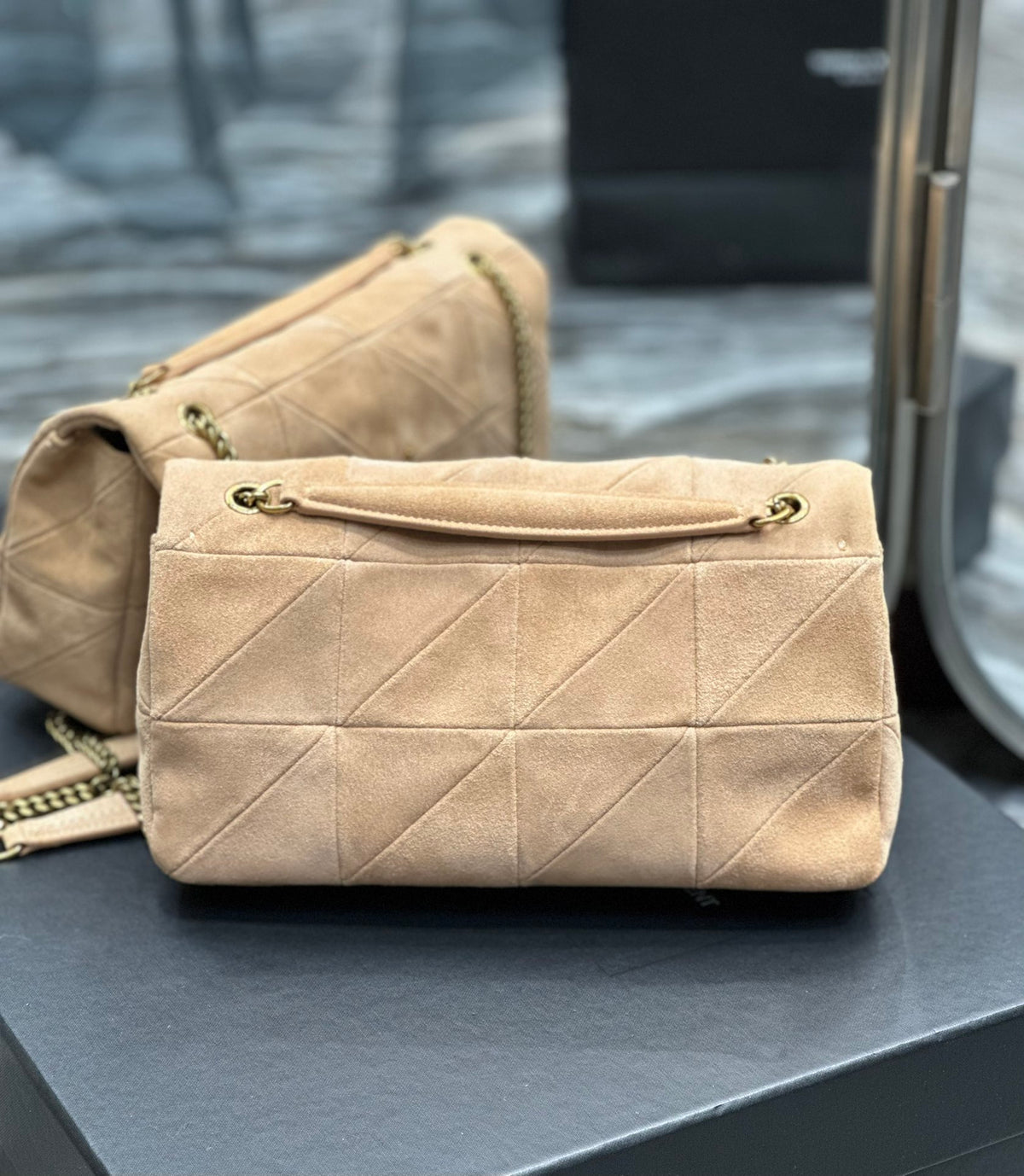YSL Jamie Medium Shoulder Bag in Beige