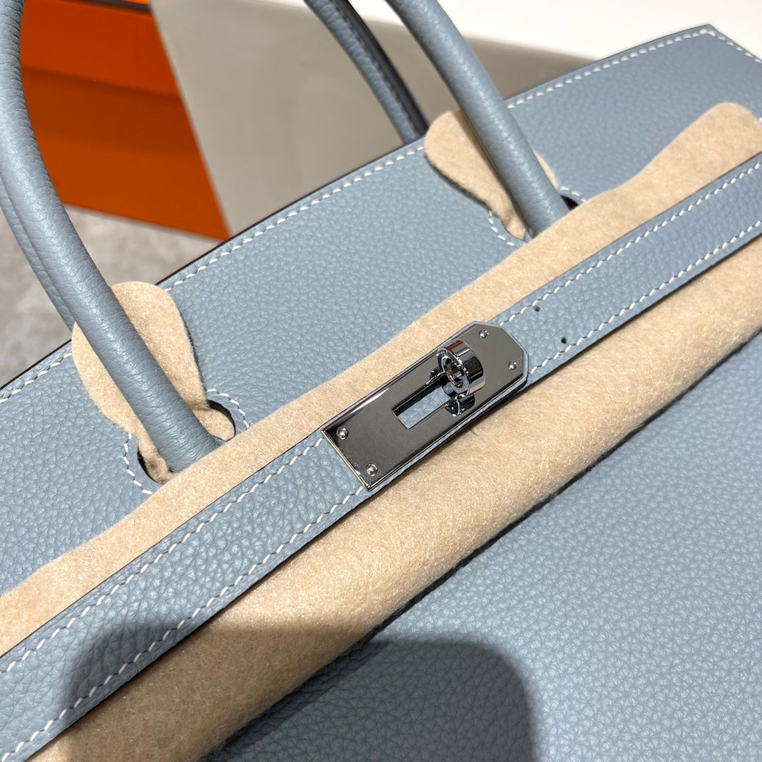 HN 30CM CLOUD BLUE TOGO LEATHER SILVER HARDWARE