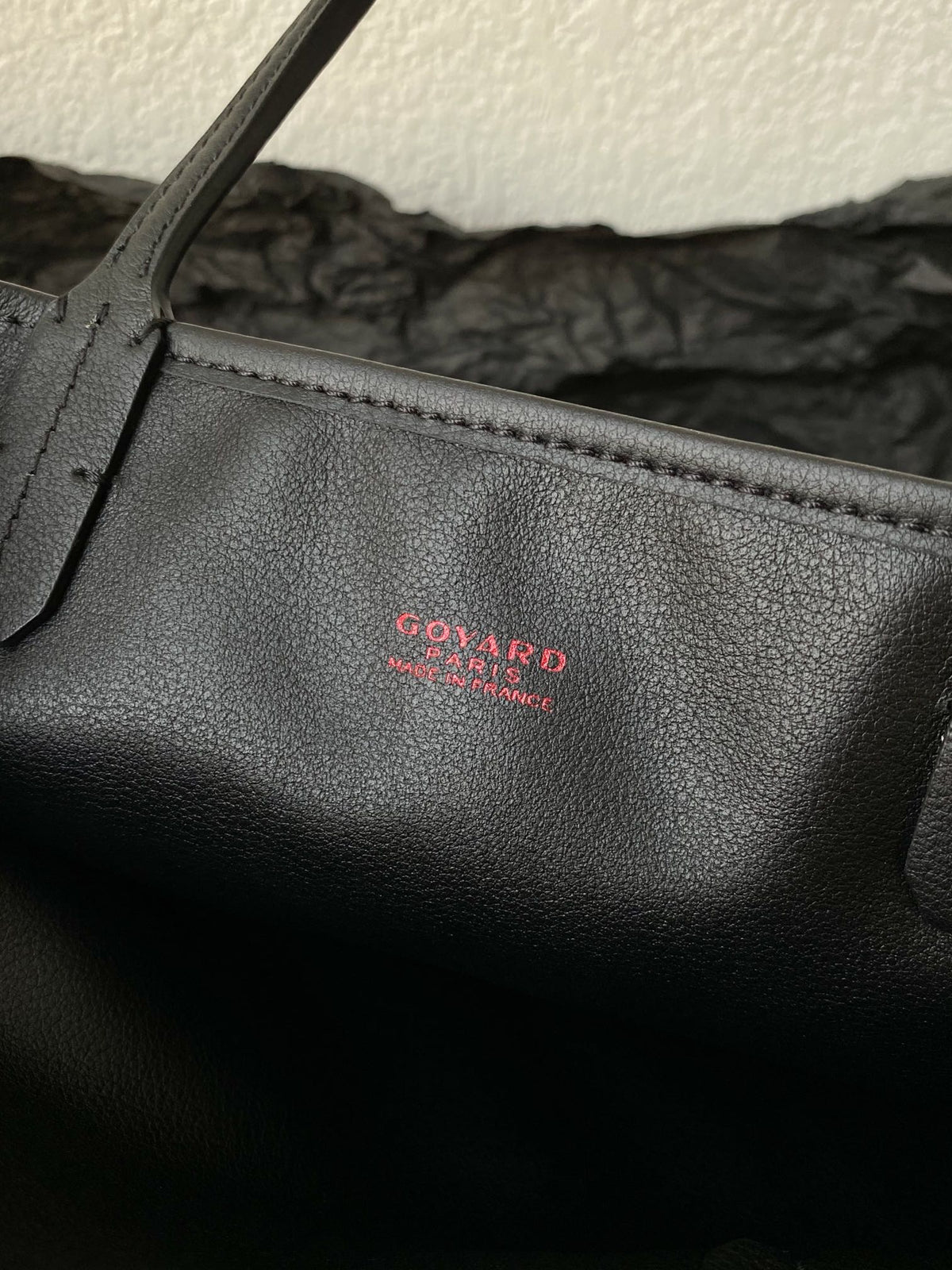 GOYARD Goyardine Reversible Mini Anjou Black 1661918