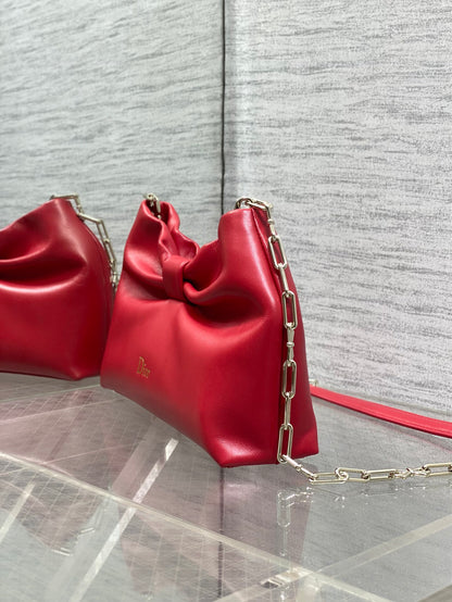 Dior Bow Bag Red Lambskin