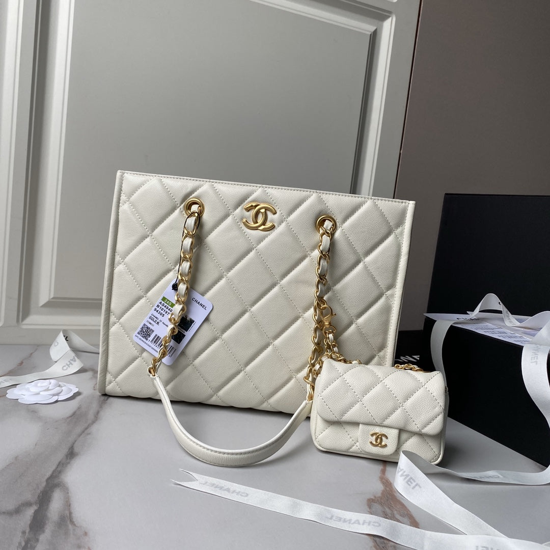 Chanel SMALL TOTE White