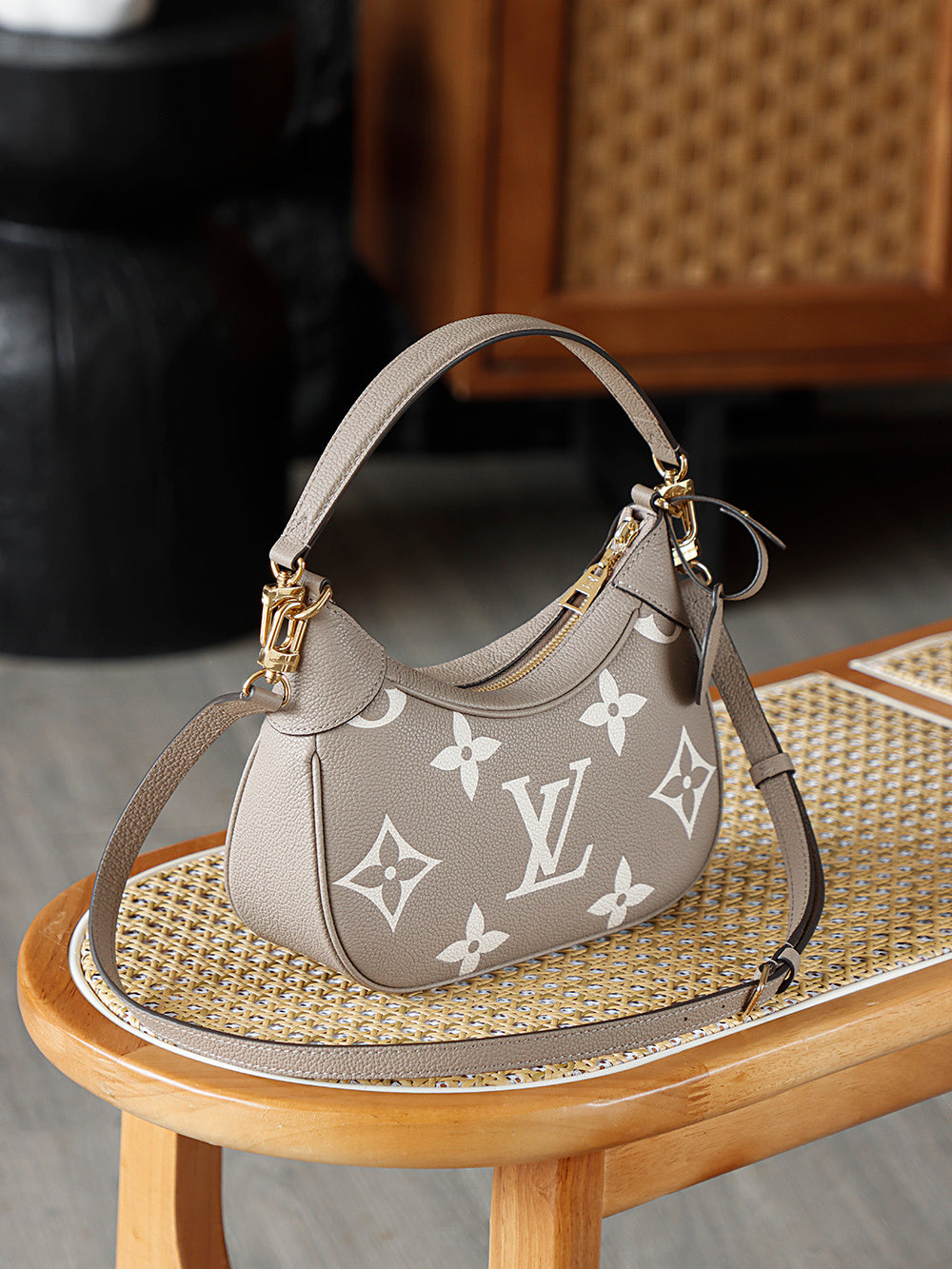 Louis Vuitton Bagatelle Bicolor Monogram Empreinte Shoulder Bag
