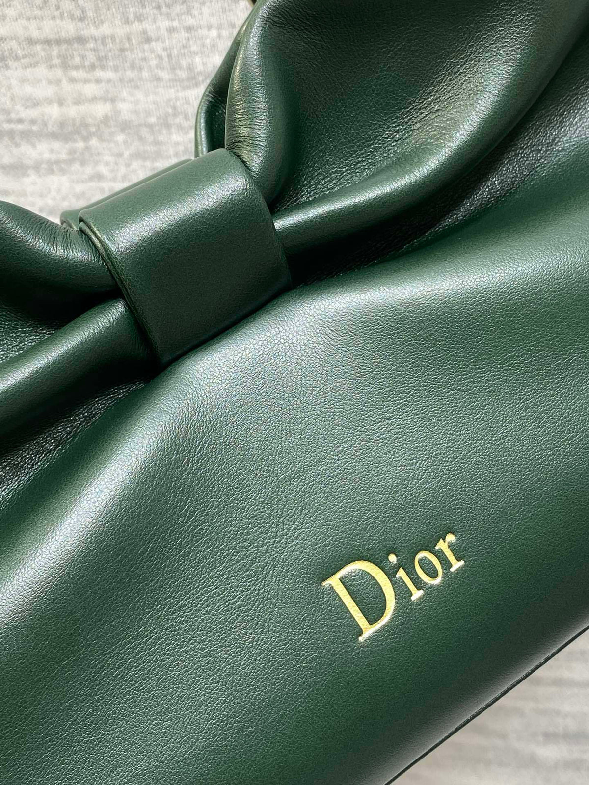 Dior Bow Bag Small Dark Green