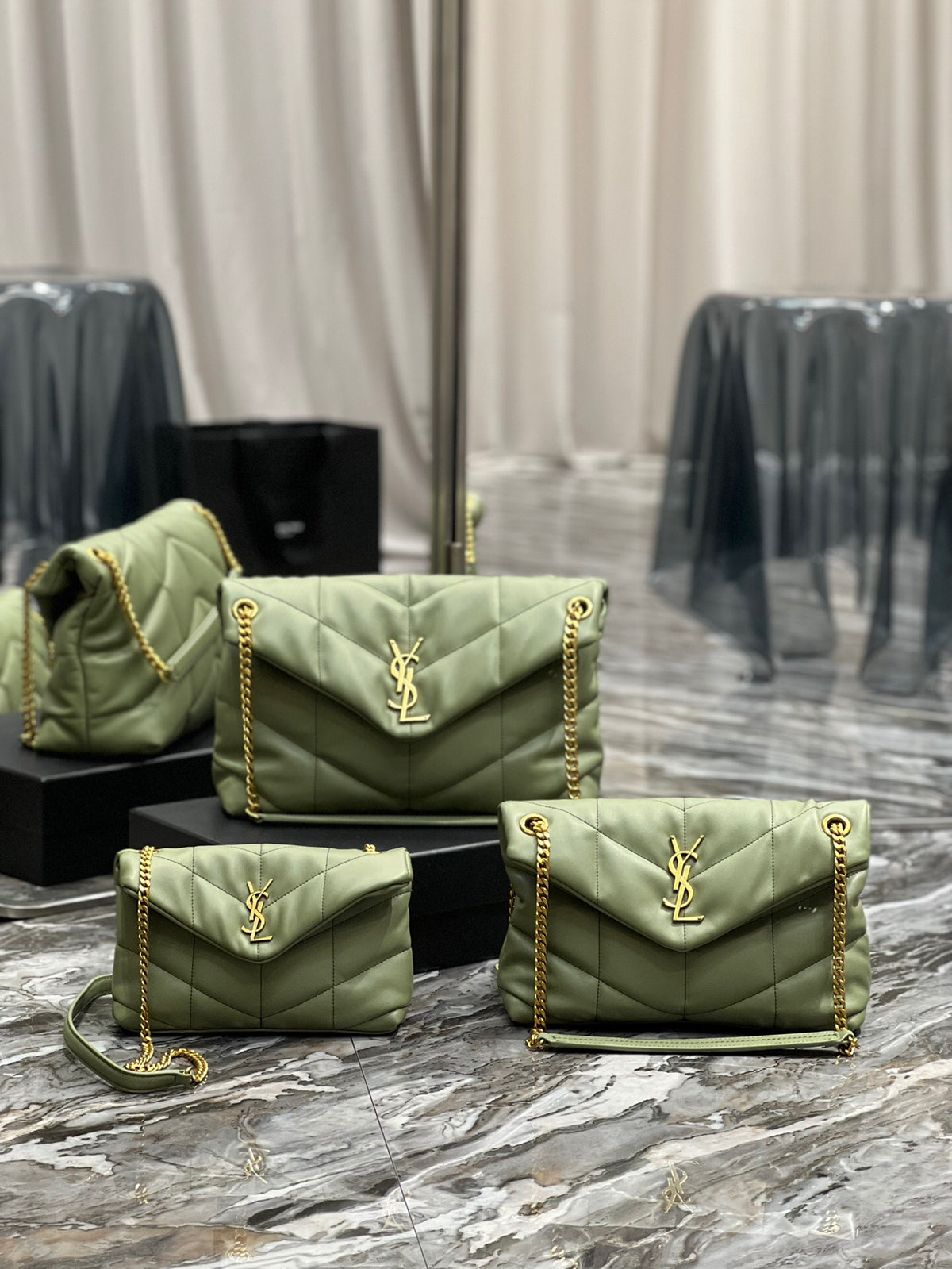 Saint Laurent  loulou puffer toy quilted leather shoulder bag