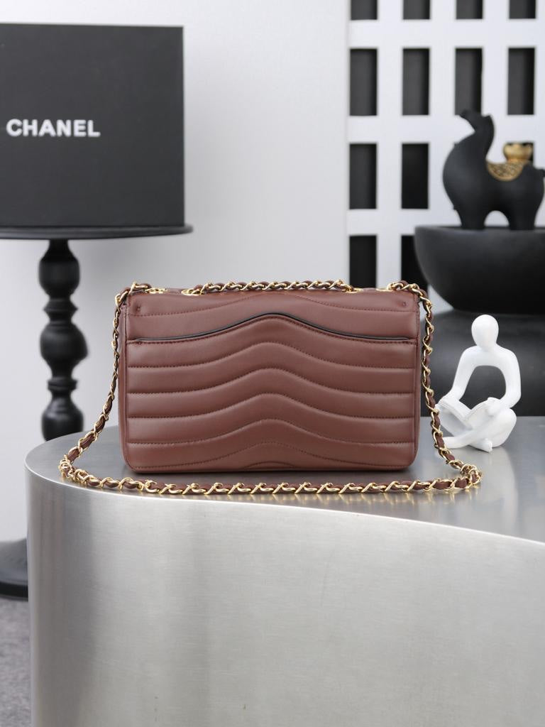 Chanel flap bag quilted leather