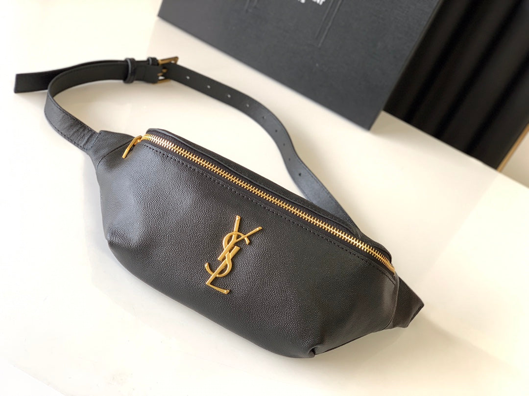 Saint Laurent Monogram Logo Fanny Pack/Belt Bag