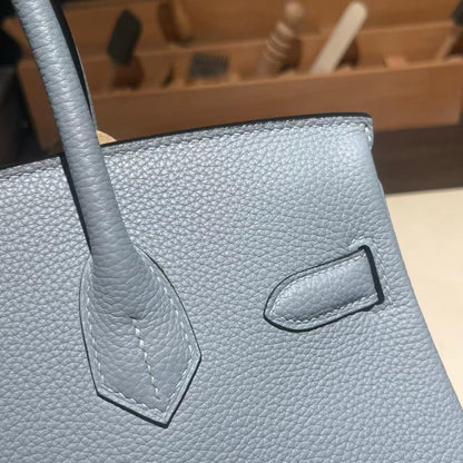 HN 25 CLOUD BLUE* TOGO LEATHER *SILVER* HARDWARE