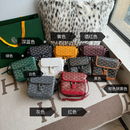 Goyard Black Coated Canvas Mini Cross-Body Bag