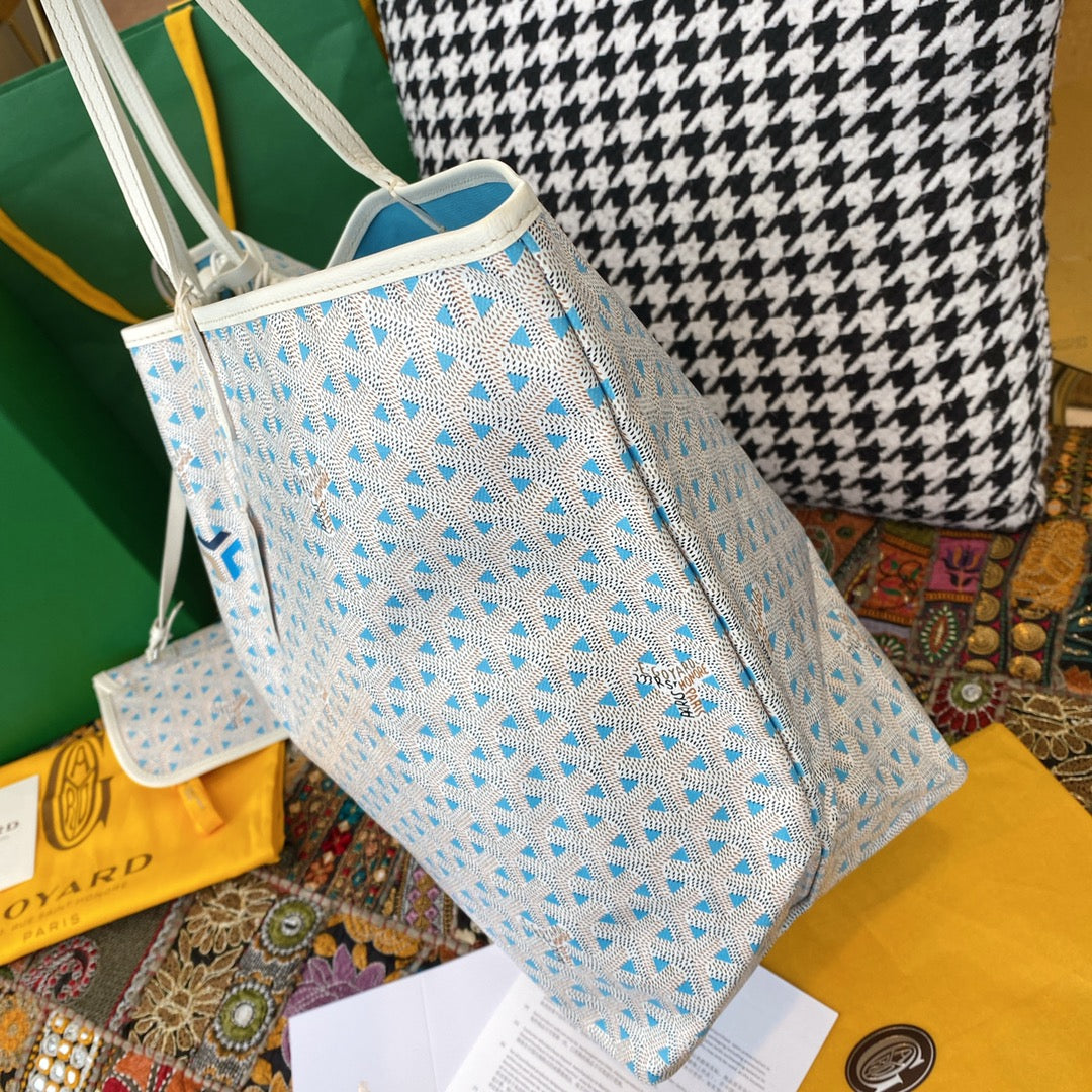 Goyard limited edition Saint Louis Claire-Voie GM Bag /Tote – Blue