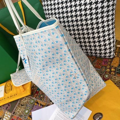 Goyard limited edition Saint Louis Claire-Voie GM Bag /Tote – Blue