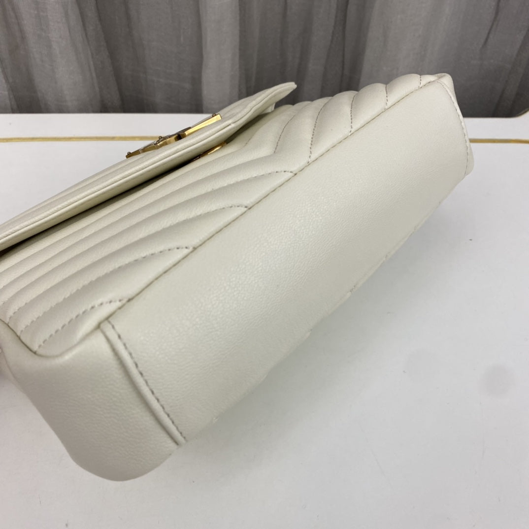 Saint Laurent Medium College Leather Cross Body Bag