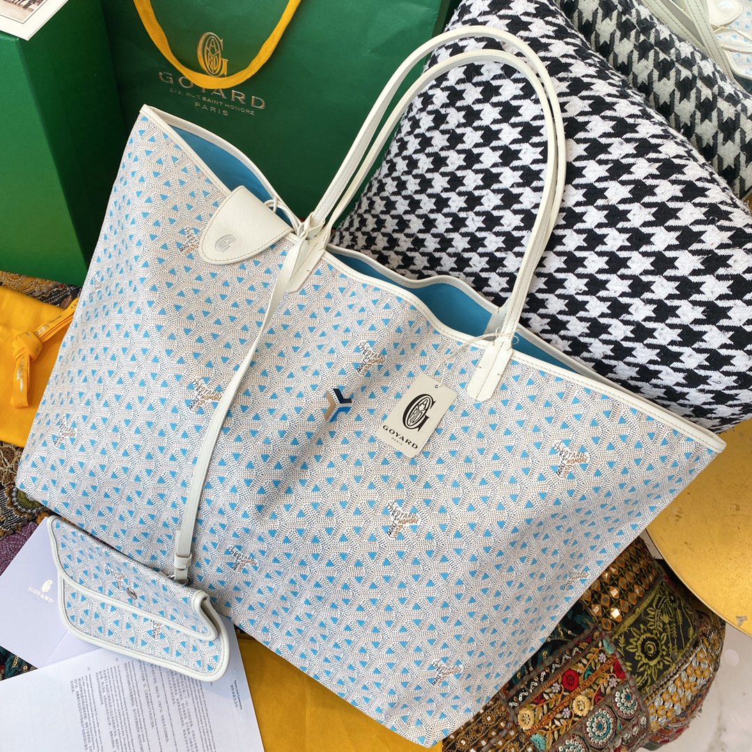 Goyard limited edition Saint Louis Claire-Voie GM Bag /Tote – Blue