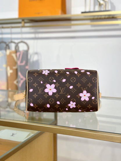 Louis Vuitton x Takashi Murakami Monogram Cherry Blossom Speedy Bandoulière 25