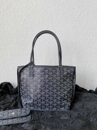 Goyard Anjou Reversible Tote Coated Canvas Mini