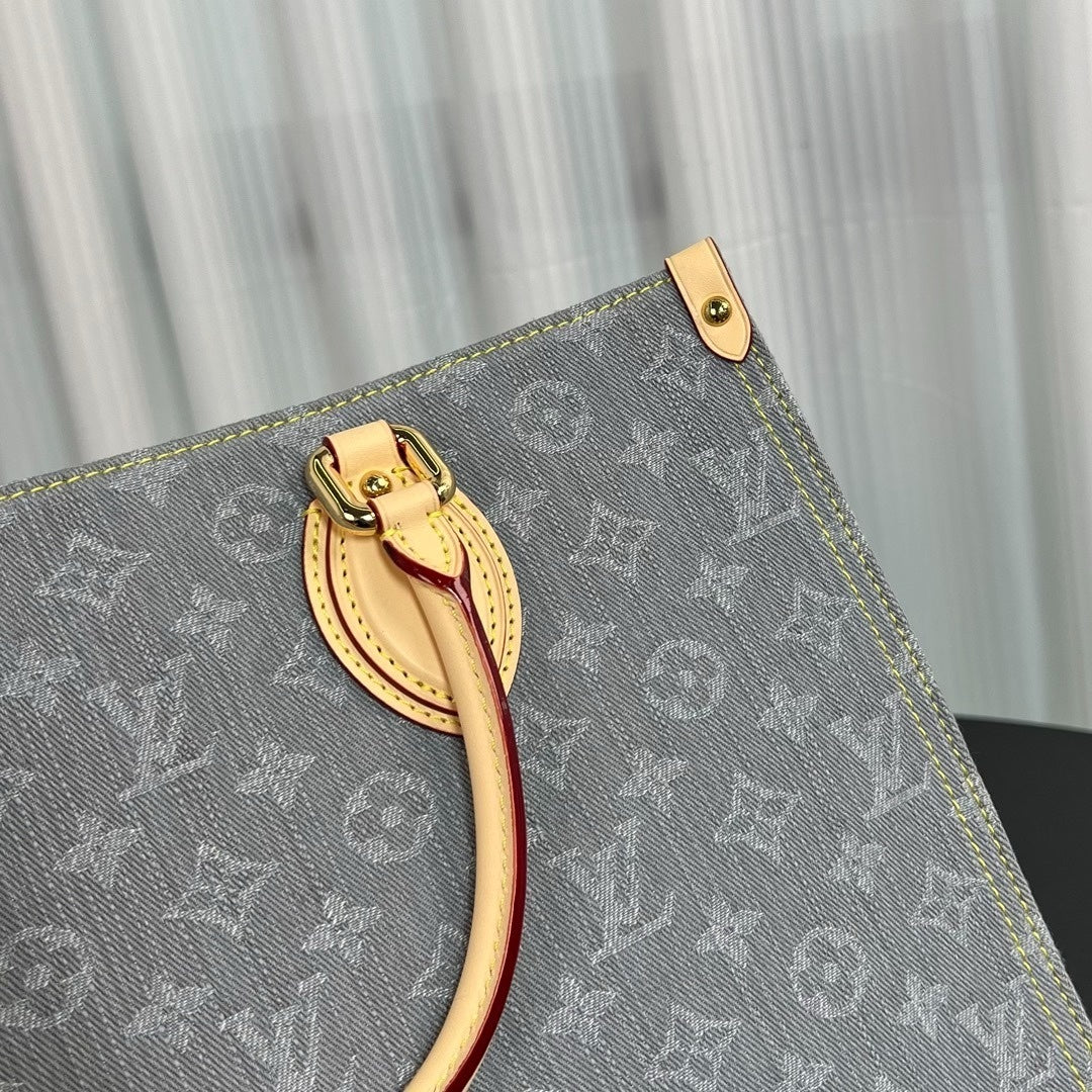 Louis Vuitton OnTheGo MM Monogram Denim canvas