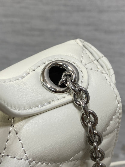 Dior My Dior Mini Bag in White Lambskin