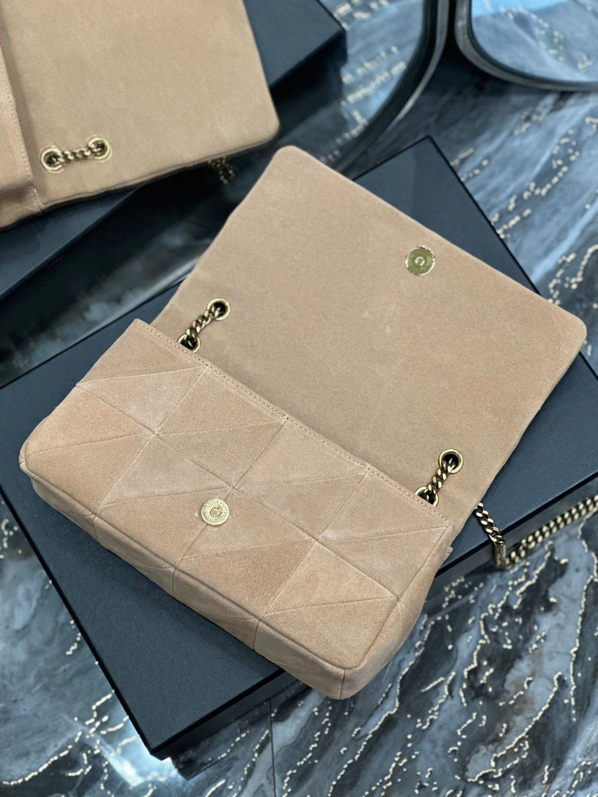 YSL Jamie Medium Shoulder Bag in Beige