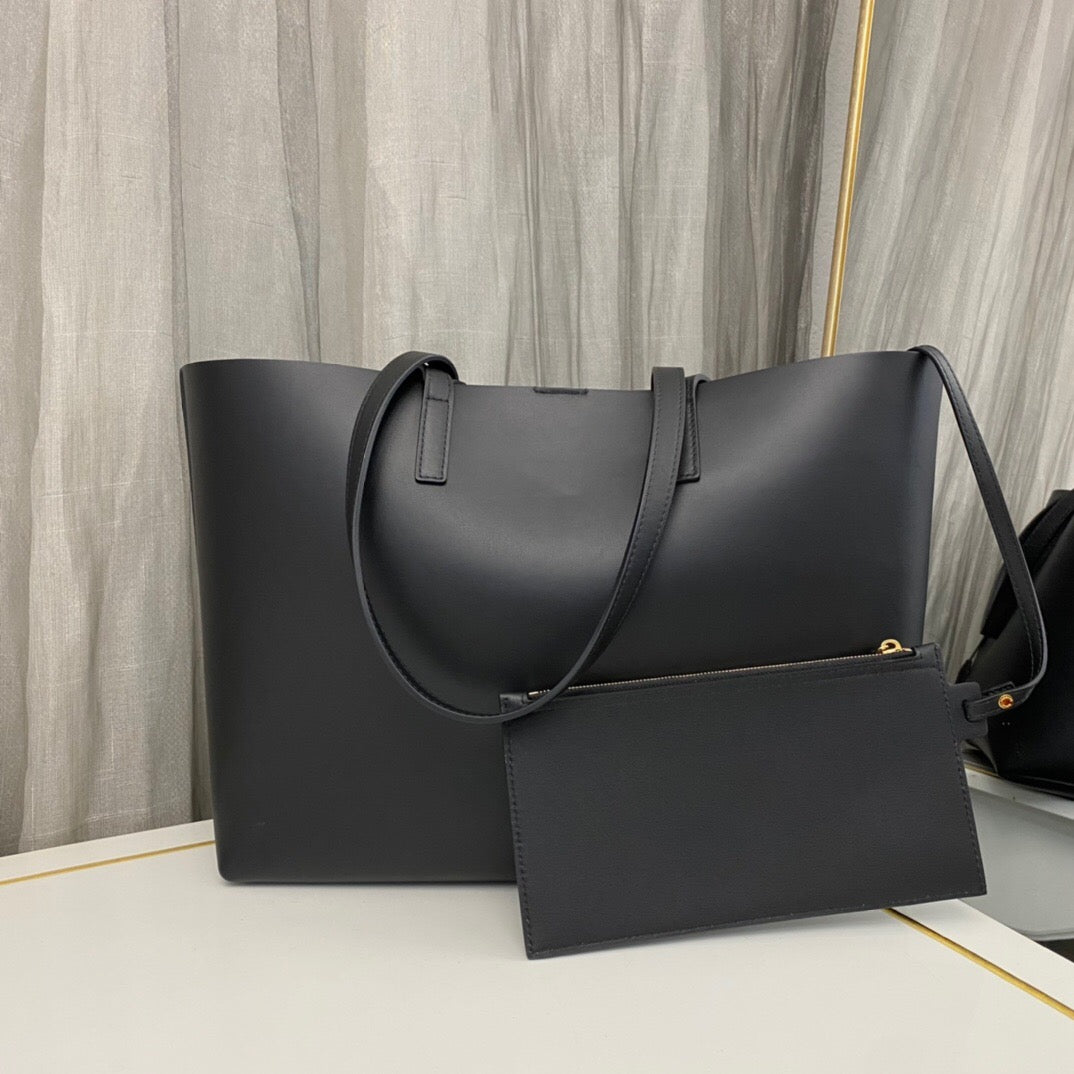 SAINT LAURENT East West grained leather tote