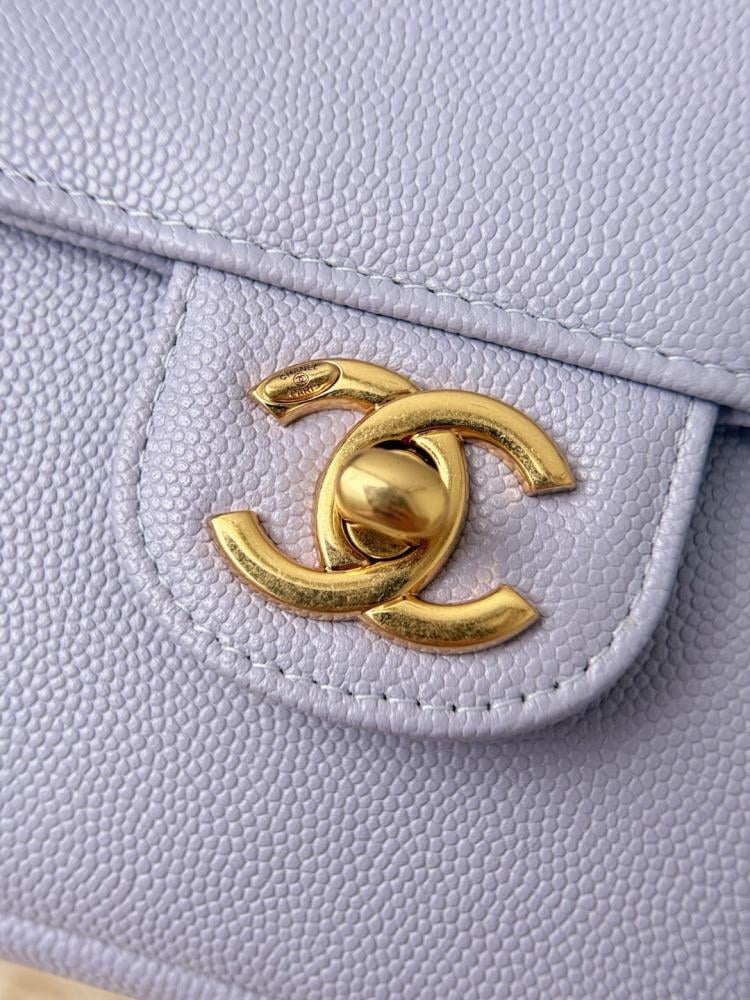Chanel Small Preppy Coco Flap Bag in Purple