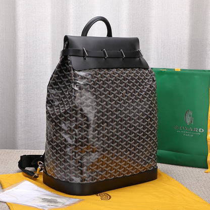 Goyard Steamer GM Black Leather Travel