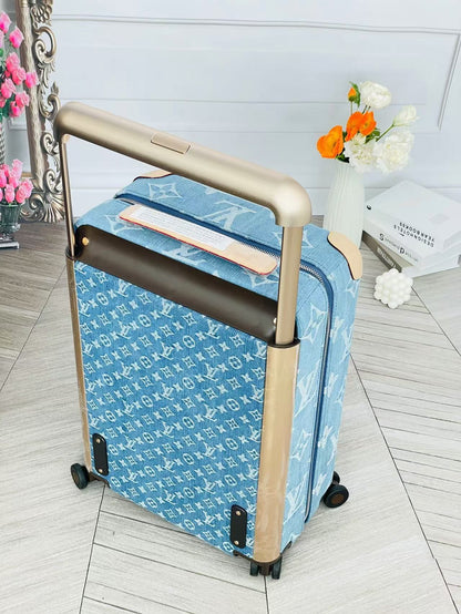 Louis Vuitton Horizon 55 suitcase in Monogram Denim Blue