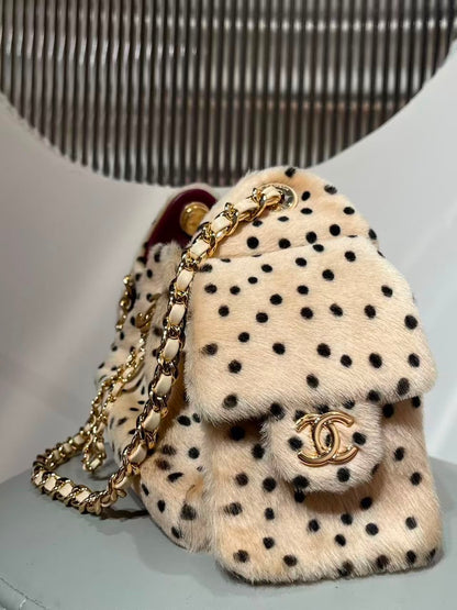 Chanel 25 Mini Cheetah Print Pony Hair Métiers d’art Collection