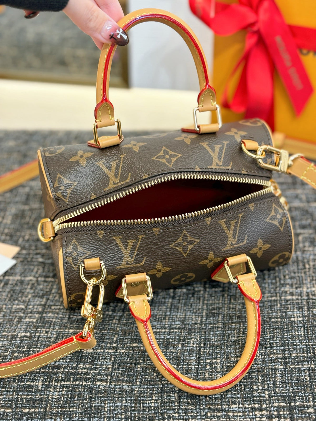 LV Nano Speedy Monogram Handbag