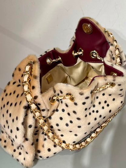 Chanel 25 Mini Cheetah Print Pony Hair Métiers d’art Collection