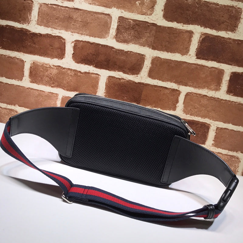 GUCCI GG Supreme Black Belt Bag Black