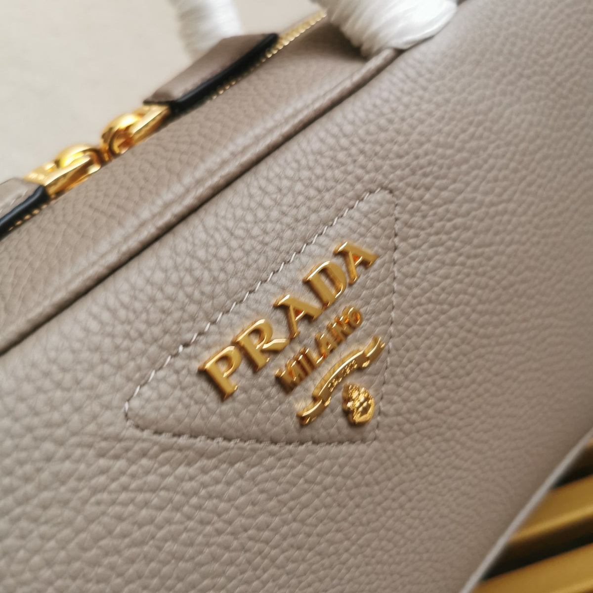 Prada Medium Leather Top-Handle Bag