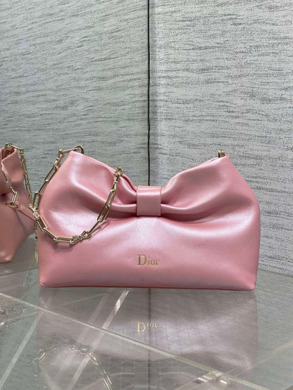 Dior Bow Bag Pink Lambskin