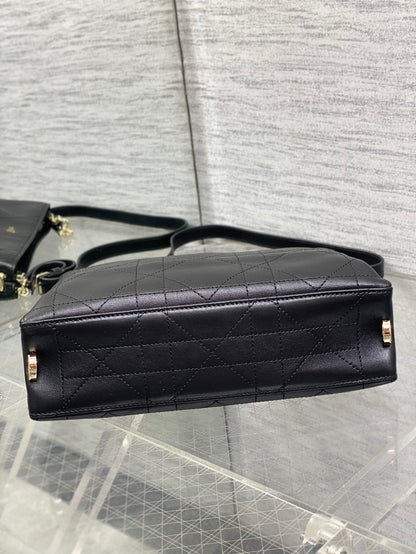 Dior Trianon bag in Black Gold Hardware