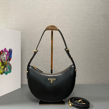 Prada Arque Small Leather Shoulder Bag