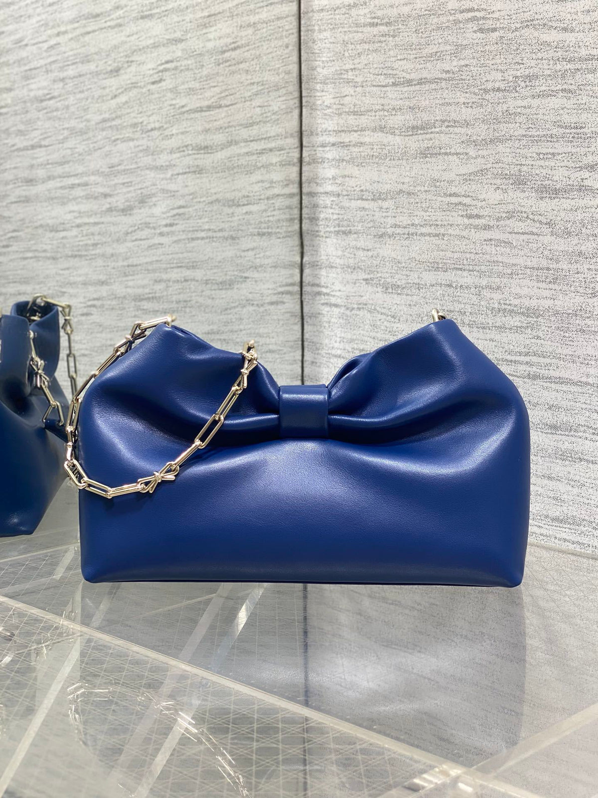 Dior Bow Bag Navy Lambskin