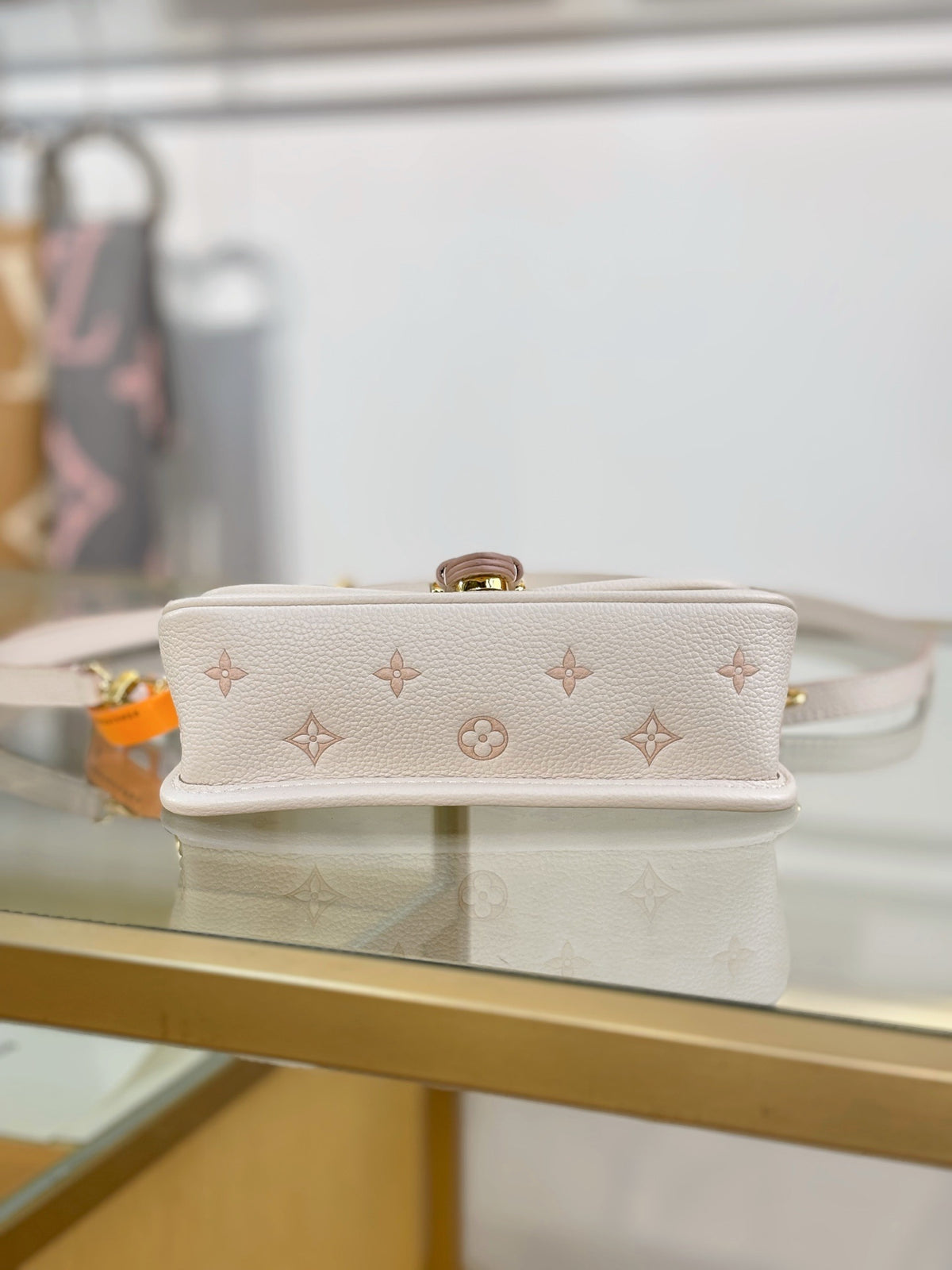 Louis Vuitton Nano Diane bag in cream Monogram Empreinte