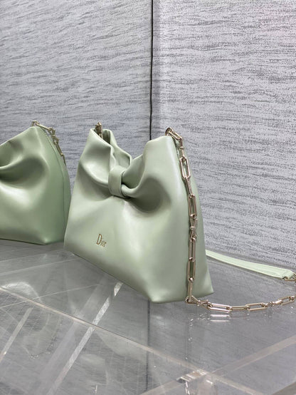 Dior Bow Bag Green Lambskin