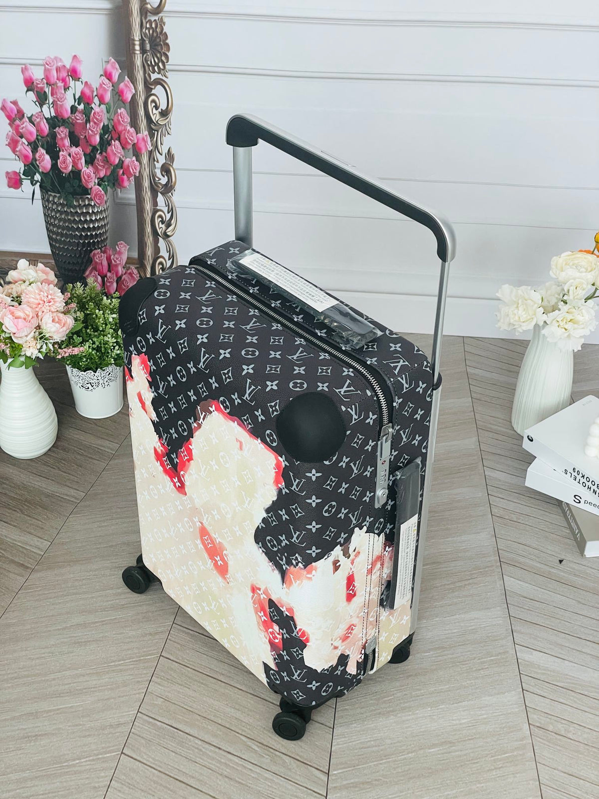 Louis Vuitton Horizon 55 rolling suitcase Aistinctive Artistic Pattern