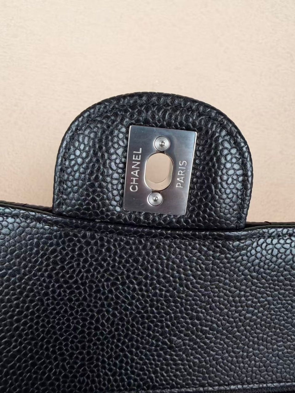 Chanel Classic Flap Medium 25 Black sliver Hardware
