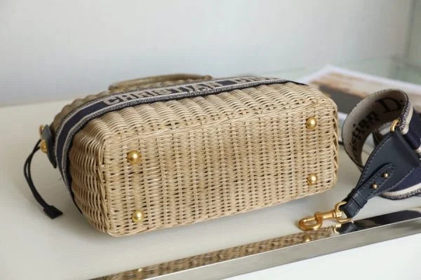 Dior Wicker Basket Bag