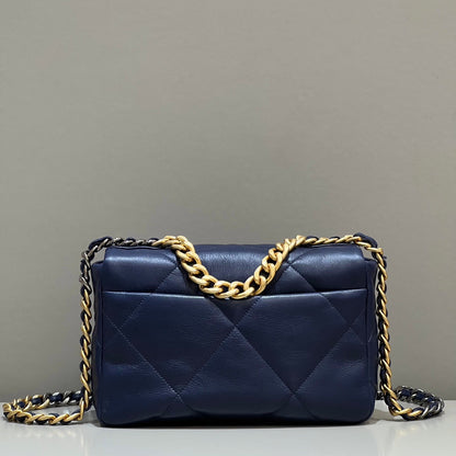 CHANEL 19 Bag Small Navy Blue