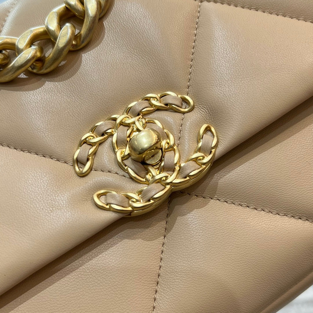 Chanel 19 Bag Small Beige