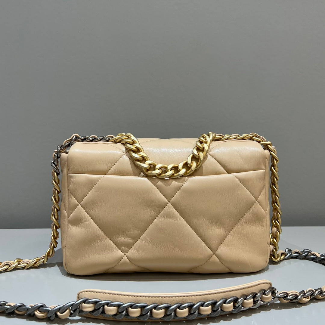 Chanel 19 Bag Small Beige