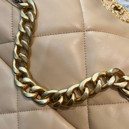 Chanel 19 Bag Small Beige