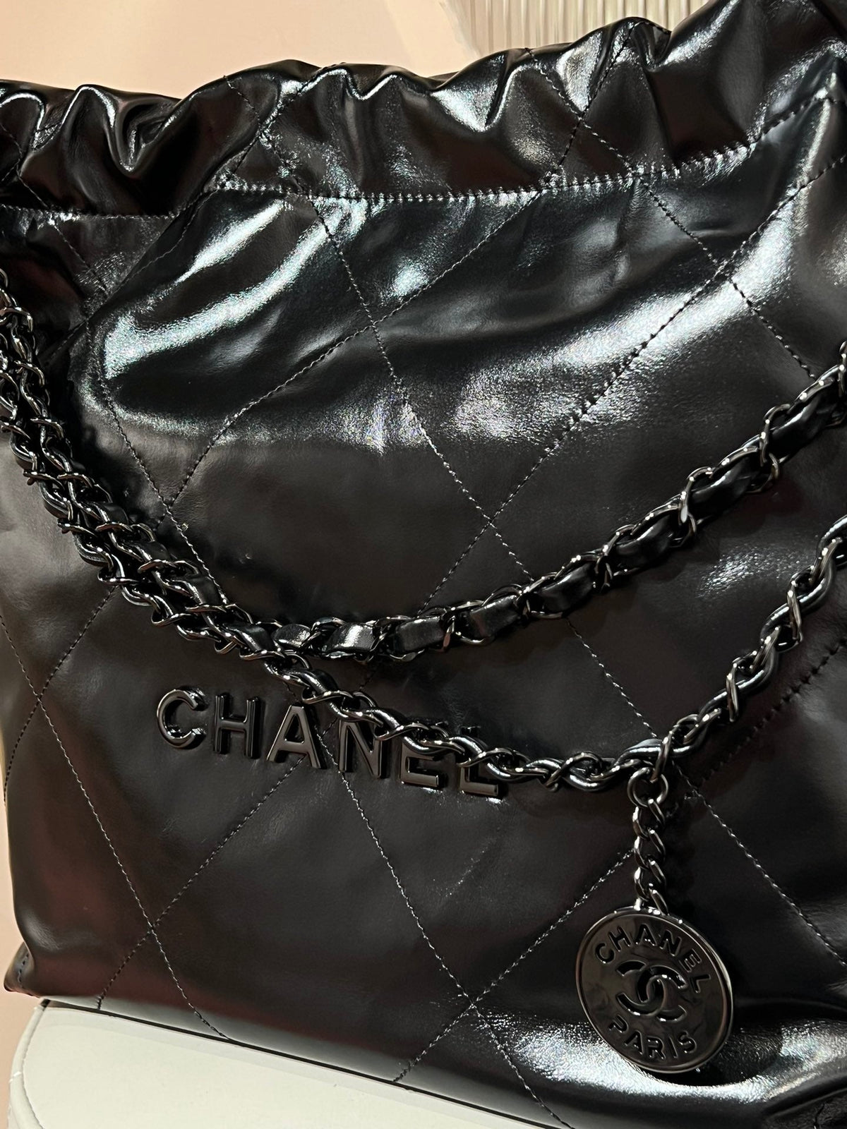 Chanel 22 Bag Black with Black Hardware