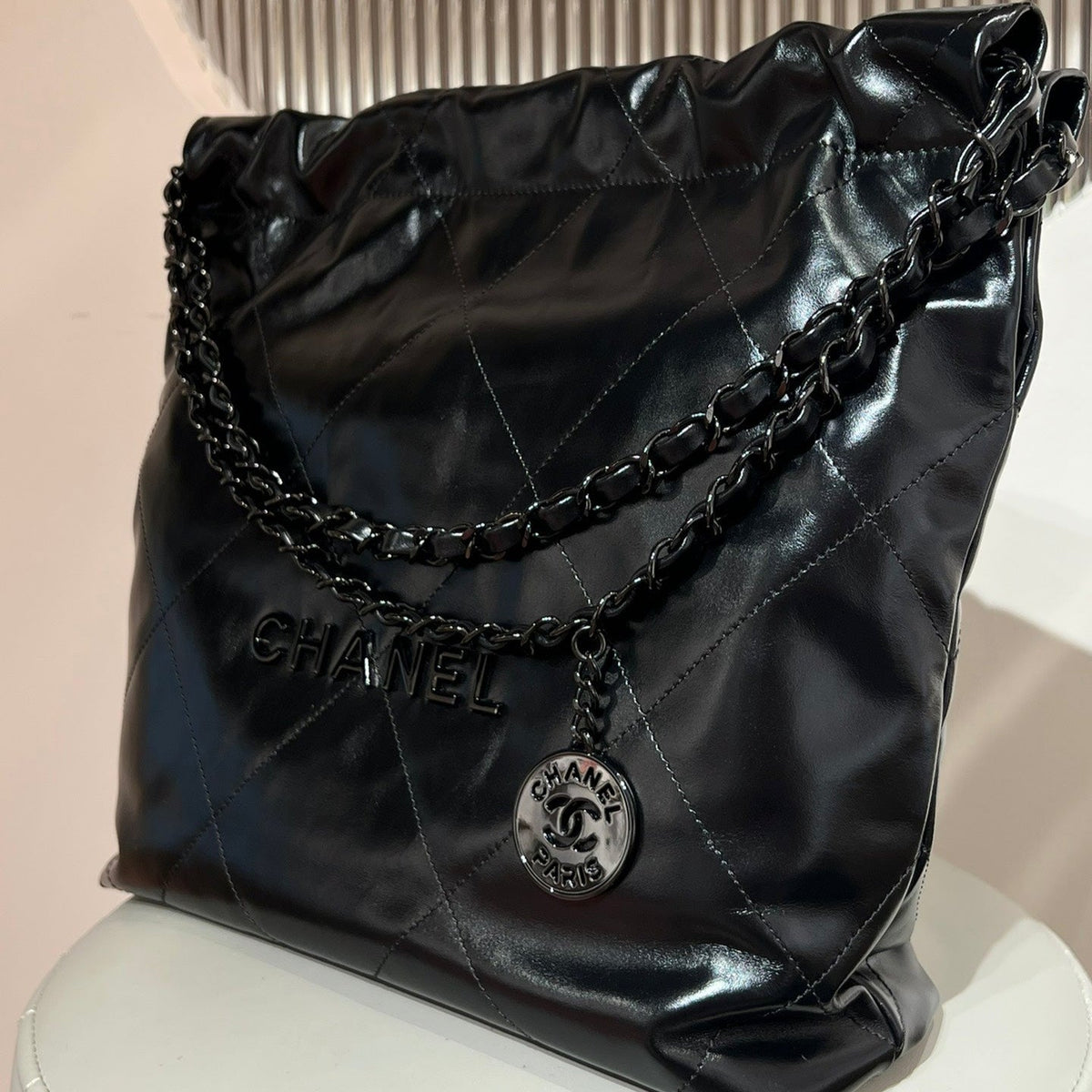 Chanel 22 Bag Black with Black Hardware