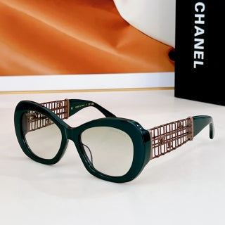 CAT EYE SUNGLASSES CH9170 IN ACETATE GOLD METAL