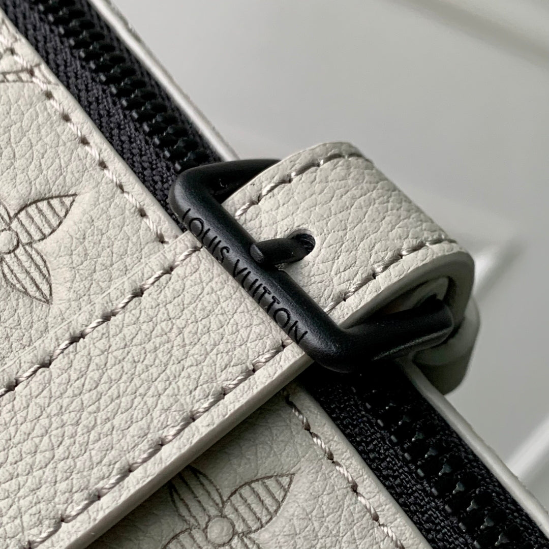 PULSE WEARABLE WALLET 22.5 IN SAND MONOGRAM SHADOW EMBOSSED CALFSKIN