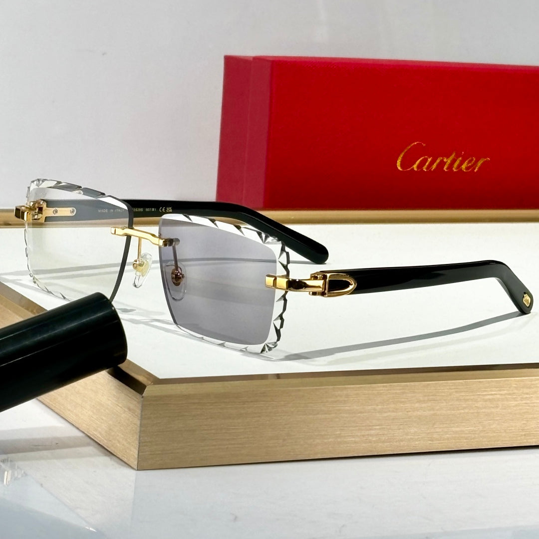 C DE PHOTOCHROMIC LENSES RECTANGULAR FRAME SUNGLASSES 556093 IN METAL