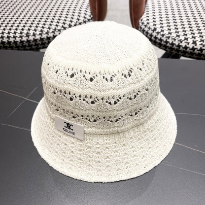BUCKET HAT MODEL 651868 IN WHITE CROCHET