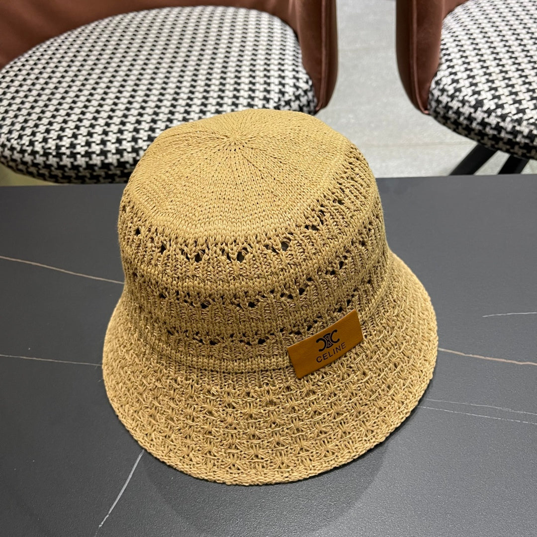 BUCKET HAT MODEL 651869 IN DARK BEIGE CROCHET